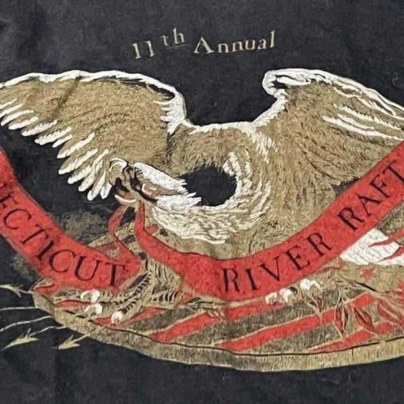 Vintage Connecticut River Raft Race Screen Stars 1980s Tee Top Shirt - Picture 5 of 7